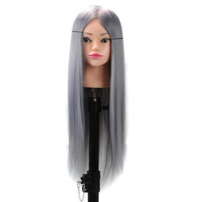 Praktijk disc haar gevlochten mannequin hoofd pruik styling trimmen hoofd model (grijs) Praktijk disc haar gevlochten mannequin hoofd pruik styling trimmen hoofd model (grijs)