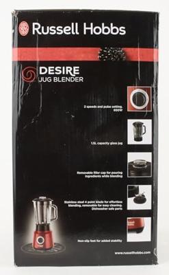 Russell Hobbs 24720-56 blender 1,5 l Blender voor op aanrecht Rood 650 W