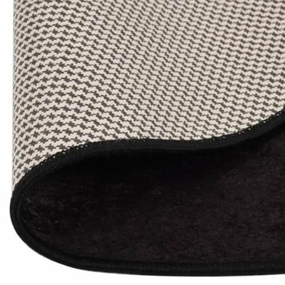 Vloerkleed wasbaar anti-slip Ø 200 cm antracietkleurig - thumbnail
