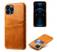 Casecentive Leren Wallet Back case iPhone 13 Pro tan - thumbnail