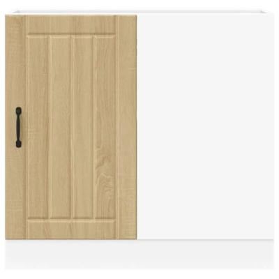 Spoelbakonderkast Lucca bewerkt hout sonoma eikenkleurig Spoelbakonderkast Lucca bewerkt hout sonoma eikenkleurig