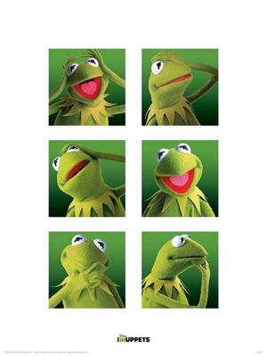 Kunstdruk The Muppets - Kermit Boxes 30x40cm Kunstdruk The Muppets - Kermit Boxes 30x40cm