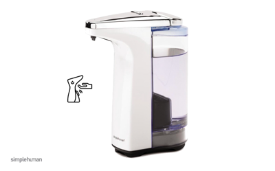Simplehuman Zeepdispenser Compact 237 ml Wit Simplehuman Zeepdispenser Compact 237 ml Wit