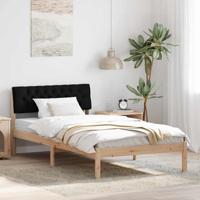 Bedframe Bruin en zwart 100 x 200 cm Massief grenenhout - thumbnail