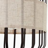 Brilliant HanglampSlope 23cm zwart met zandkleur - 99478/76 - thumbnail