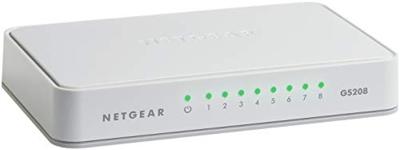 NETGEAR GS208 Unmanaged Gigabit Ethernet (10/100/1000) Wit