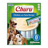 INABA Liquid Dog Treats Churu Cream met kip en tonijn - 8 tubes van 20 g - thumbnail