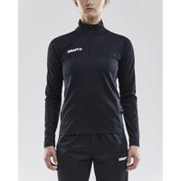 Craft 1905625 Progress Halfzip Tee LS W - Black/Black - L - thumbnail