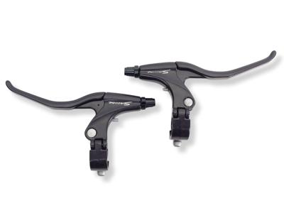 VWP Saccon remhendel set, aluminium. geschikt voor rollerbrake. zwart/zwart