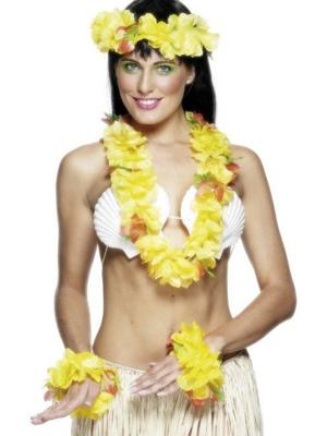 Hawaii verkleedset geel