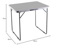 Marbueno Vouwtafel Staal D16 Assorti Camping en Strand 80X60X70 cm 10029 - thumbnail
