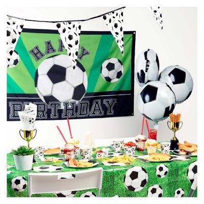Voetbal Vlag Happy Birthday 150x90cm