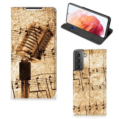 Samsung Galaxy S21 Stand Case Bladmuziek