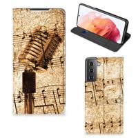 Samsung Galaxy S21 Stand Case Bladmuziek - thumbnail