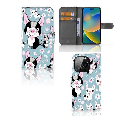 iPhone 14 Pro | Telefoonhoesje | Met pasjeshouder | Hondjes