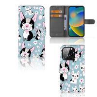 iPhone 14 Pro | Telefoonhoesje | Met pasjeshouder | Hondjes - thumbnail