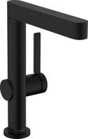 Hansgrohe Wastafelmengkraan Finoris Eengreeps 230 Draaibare Uitloop Met PushOpen Waste Mat Zwart - thumbnail