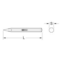 KS Tools Puntbeitel, 8-kant, 20 x 800 mm 1620238 - thumbnail