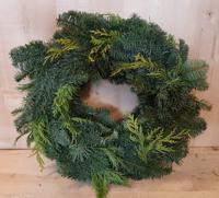 Kerstkrans Coniferen diverse kerstgroen circa dia. 30 cm Warentuin Natuurlijk - Warentuin natuurlijk - thumbnail