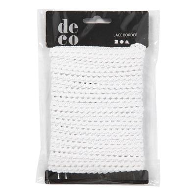 Creativ Company Kanten lint wit, 10m