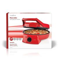 Nedis Pizzamaker en Grill | 30 cm | Regelbare temperatuur | 1800 W | 1 stuks - FCPM100FRD FCPM100FRD - thumbnail
