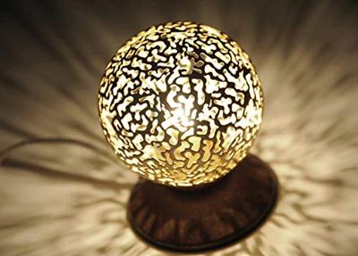 Paul Neuhaus Tafellamp Greta Ø 10 cm bruin