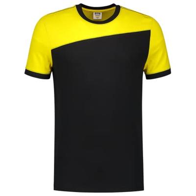 Tricorp 102006 T-shirt bicolor Naden - zwart/rood - maat L