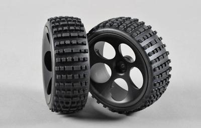 FG - Wheels Glued Small, Black (60214/06)