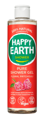 Happy Earth 100% Natural Shower Gel Floral Patchouli