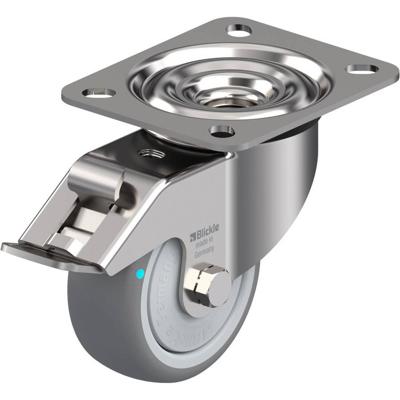 Blickle LEX-TPA 80KFD-FI Zwenkwiel met rem Wieldiameter: 80 mm Draagvermogen (max.): 100 kg 1 stuk(s)
