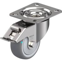 Blickle LEX-TPA 80KFD-FI Zwenkwiel met rem Wieldiameter: 80 mm Draagvermogen (max.): 100 kg 1 stuk(s) - thumbnail