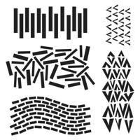 The Crafter's Workshop • sjabloon dash v 30,5x30,5cm - thumbnail