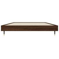 Bedframe zonder matras bewerkt hout bruin eikenkleur 90x200 cm - thumbnail