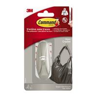 3M Command-medium designhaak in metalen (l x b x h) 79 x 29 x 29 mm Metaal Inhoud: 1 stuk(s) - thumbnail
