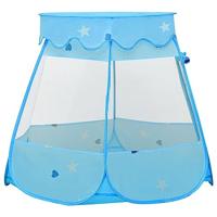 VidaXL Kinderspeeltent met 250 ballen 102x102x82 cm blauw - thumbnail