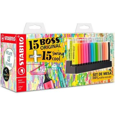Fluorescerende Markeerstift Set Stabilo BOSS ORIGINAL Multicolour 30 Onderdelen