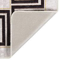 VidaXL Vloerkleed wasbaar anti-slip 190x300 cm lichtbeige - thumbnail