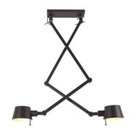 Freelight Hanglamp Sovrano Zwart 2 Lichts E27 - thumbnail