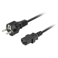 Voedingskabel Lanberg CA-C13C-15CC-0018-BK Zwart 1,8 m - thumbnail