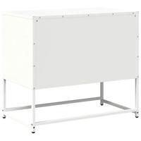 Tv-meubel 68x39x60,5 cm staal wit - thumbnail