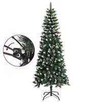 Kunstkerstboom met standaard 210 cm PVC groen - thumbnail