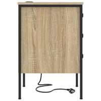 Nachtkastje 2 pcs Sonoma eiken 42 x 41 x 61 cm Bewerkt hout - thumbnail