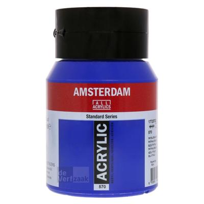 Royal Talens Amsterdam Acrylverf 500 ml - Phtaloblauw 570