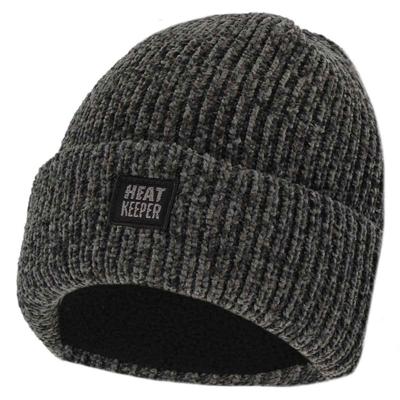 Heatkeeper Dames Thermo Muts Chenille Dark Grey