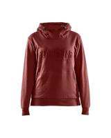 Blåkläder Dames hoodie 3D 35601158 | Gebrand rood | Maat 3XL - 7330509771228 - thumbnail