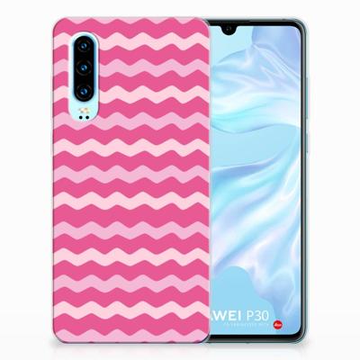 Huawei P30 | TPU bumper | Waves Pink Huawei P30 | TPU bumper | Waves Pink