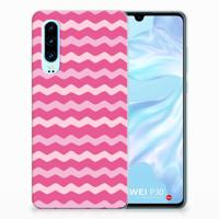 Huawei P30 | TPU bumper | Waves Pink - thumbnail