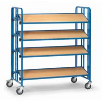 Fetra Hauptartikel 2891 Etagewagen Staal Poedercoating Laadvermogen (max.): 300 kg Stralend blauw (RAL 5007) - thumbnail