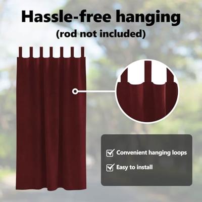 VidaXL Verduisterende gordijnen 2 pcs wijnrood 140 x 175 cm fluweel