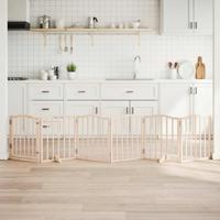 Hondenhek inklapbaar 6 panelen 300 cm populierenhout - thumbnail